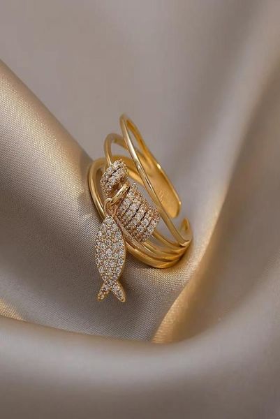 

fashion highend women039s ring 2021 popular alloy material inlaid zircon exquisite luxury jewelry gift3052216, Silver