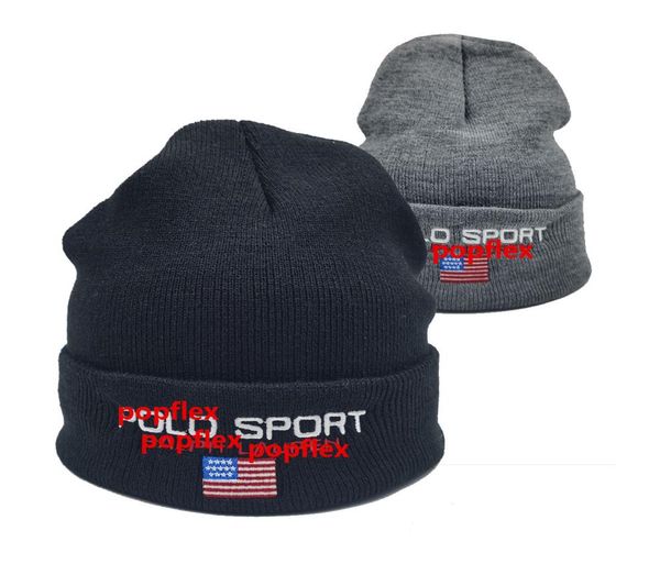 

p sport beanie hat spell usa flag fashion classic embroidered knit cuffed winter wear5163681, Blue;gray