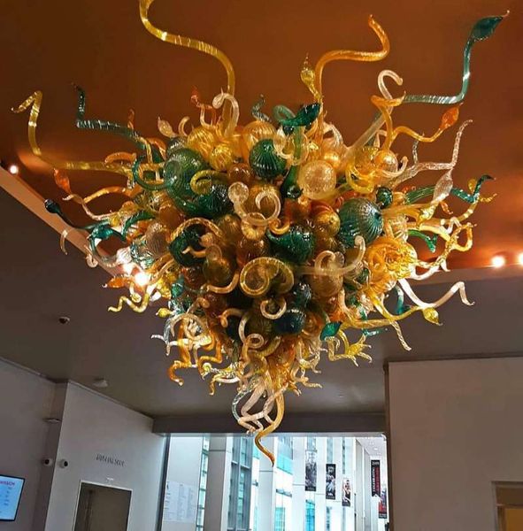 

living room modern chandelier lights hanging led murano glass pendant lamp
