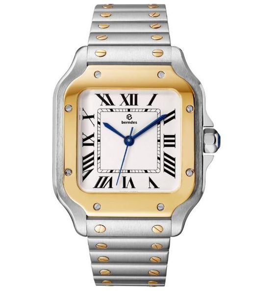 

grade aaa watch fashion couple watches men's 39.8mm women's 35.1mm imported quartz watchs work stable waterproof design, Slivery;golden