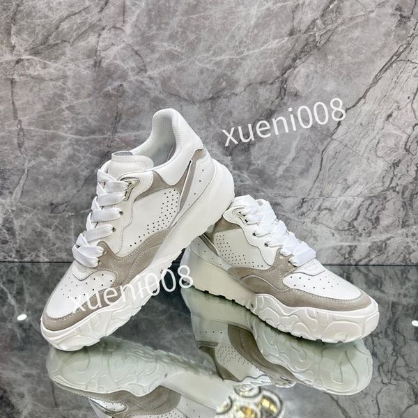 

2023new womens men quality casual shoes designer leather lace-up sneaker fashion running trainers letters flat printed gym sneakers, Red;white