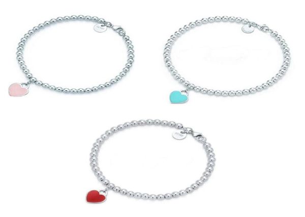 

cute beaded strands bracelet women girl heart beads bracelets for gift party fashion jewelry accessories 3 colors1219259, Black