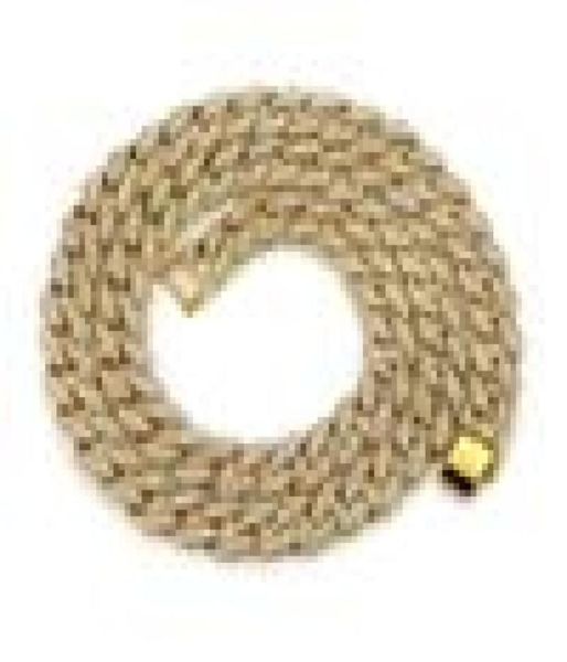 

hip hop bling necklace men tennis gold silver cuban link chain necklaces diamond iced out chains jewelry drop ship6693900, Black