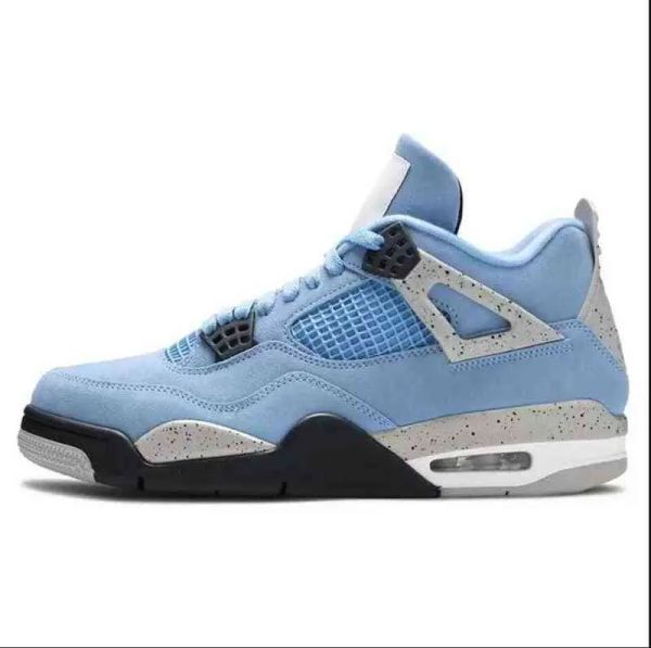 

2023 university blue 4 4s big kid mens jumpman basketball shoes white oreo cool grey metallic purple black cat bred shimmer cactus jack infr