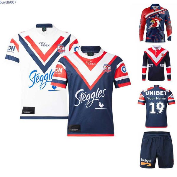 

akdr new men's t-shirts fashion rugby 2023 sydney roosters home away rugby jersey australia roosters retro rugby fishing suit t-shirtqb, White;black
