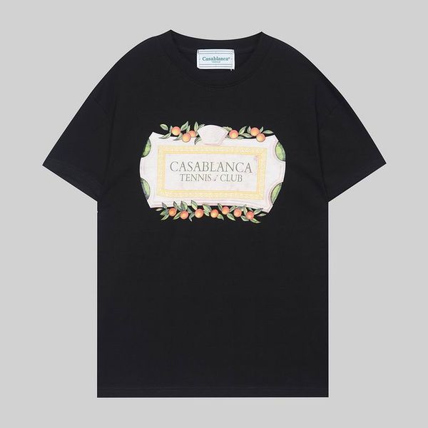 

casabla short sleeve print mens t shirts womens designer clothing fashion par avion fleur tee panoramique t-shirt men summer tees sweatshirt, White;black