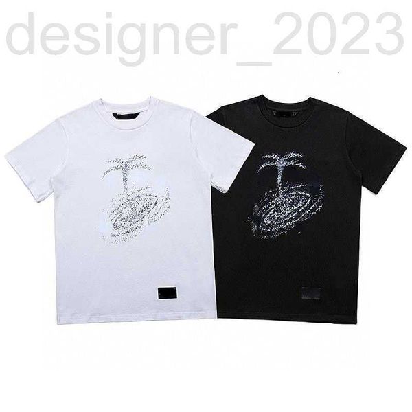 

men's t-shirts designer p plus size t shirt designer shirts suer round neck short-sleeved coconut tree print pullo men's and women, White;black