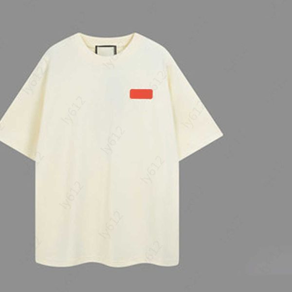 

designer mens shirt luxury short summer beige fashionable loose fitting classic brand letter printed pattern embroidery breathable scoop nec, White;black