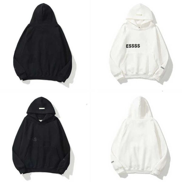 

2023 designer men's and women hoodies leisure fashion trends tracksuit essentialhoodie set casual oversize hooded pulloverit931, Black