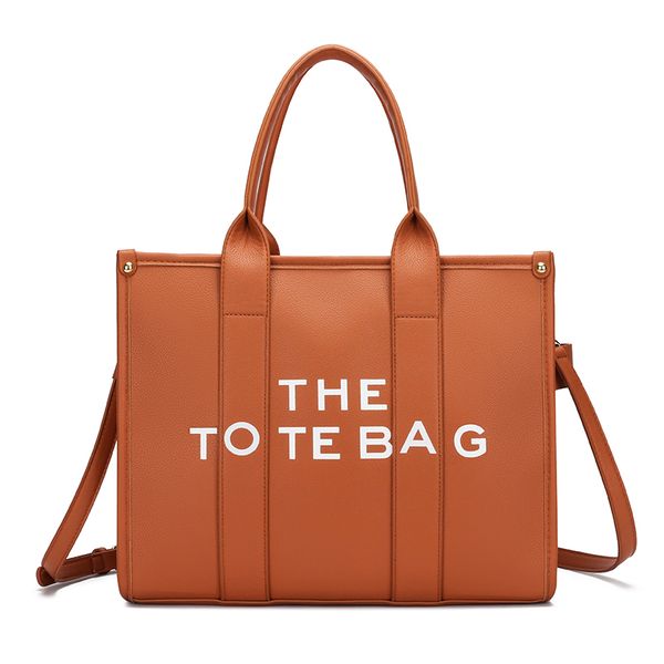 

designer tote shopping bag handbag shoulder bags super large capacity layer cowhide hand-held totes messenger women
