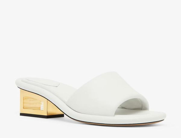 

2023s women's summer rubber sandals slipper baguette beach slippers slides sculptural-heel mules nappa leather shoes designer sandals 3, Black