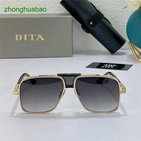 

designer sunglasses dita tita eplx05 men's and women's square korean large frame sunglasses, White;black