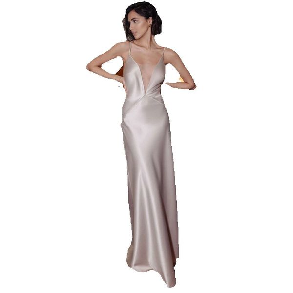 

spaghetti straps satin simple sheath evening dresses 2023 custom made plus size v neck ribbon full length backless prom gowns, Black;red