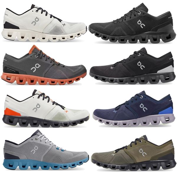 

designer running shoes on running cloud x 3black white rose sand orange aloe ivory frame ash rose sand fashion youth women men lightweight r