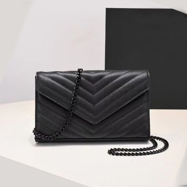 

7a designer handbag woman bag tote shoulder bag fashionurse original box genuine leather cross body chain high grade quality v grid caviar w