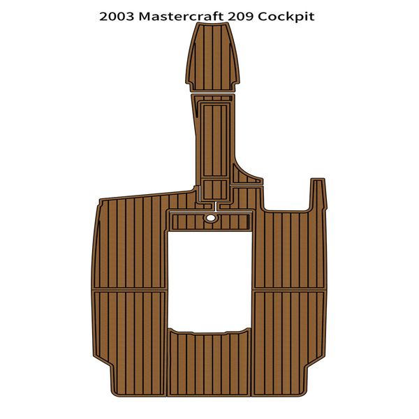 

2003 mastercraft 209 cockpit pad boat eva foam faux teak deck floor mat flooring