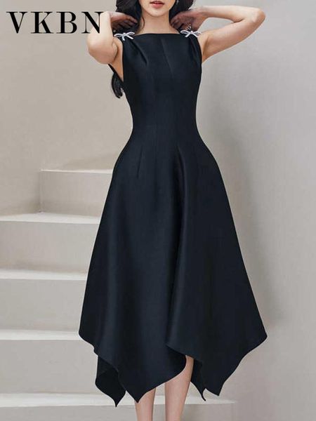 

dresses vkbn news spring summer dress women casual sleeveless formal occasion stylish and elegant party vestidos de fiesta, Black;gray