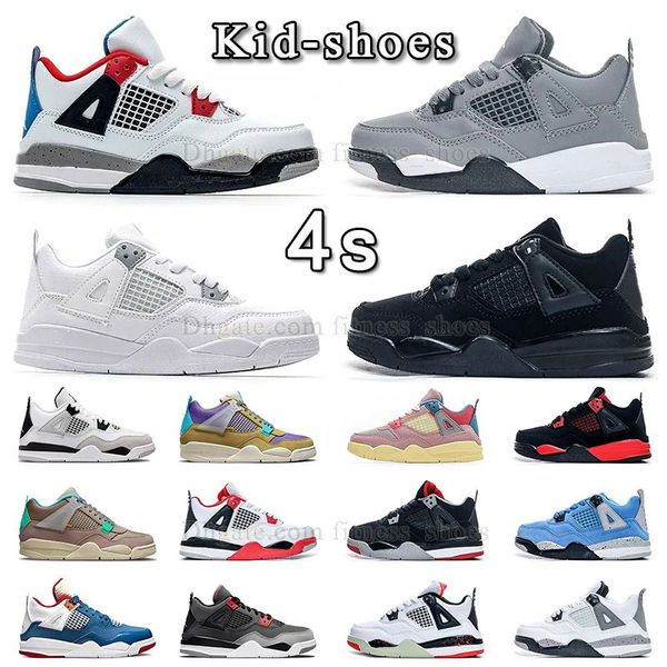 

dhgate new kid shoes jumpman 4 basketball shoes lightning pure money kids sneaker black cat 4s what the kids sneaker outdoor trainers bred c