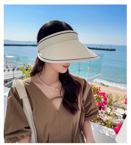 

wide brim hats bucket travel beach style sun shade cap summer visor sunprotection with elasity band woven hollow straw 230517, Blue;gray