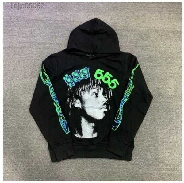 

young pink 555555 hoodie men women foam print spider web graphic 555555 sweatshirts pullovers 2qysm, Black