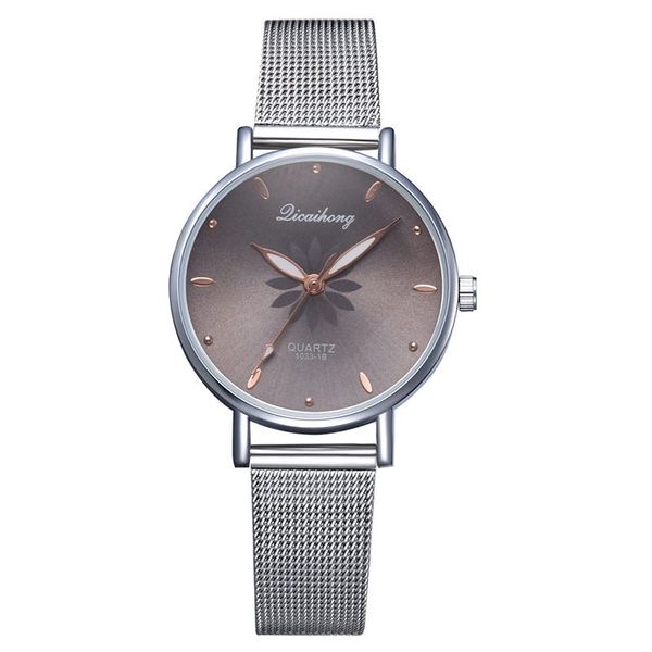 hbp fashion woman quartz watch band sport style lady wristwatch, Slivery;brown