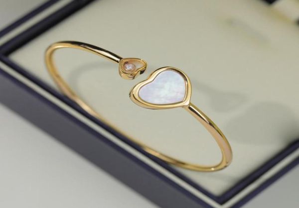 

love bracelet female titanium steel niche design opening light luxury senior sense hand decoration 18k rose gold ring1191355, White