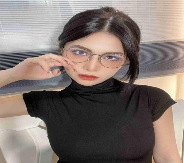 

antiradiation antiblue light glasses myopia men frame trend change color protection flat light plane no degree eyes women tbs1261269992, Black