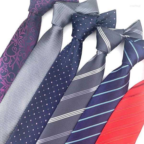 

bow ties luxury men tie 8cm business formal wedding stripes polka dot neck shirt dress accessories necktie neckwear, Black;gray