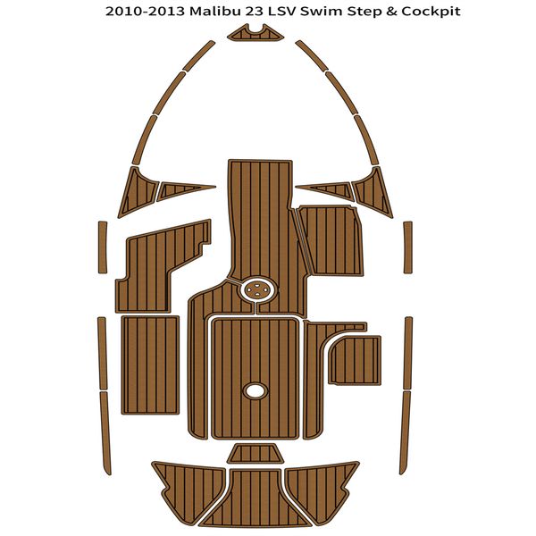 

2010-2013 malibu 23 lsv swim platform cockpit pad boat eva foam teak deck floor