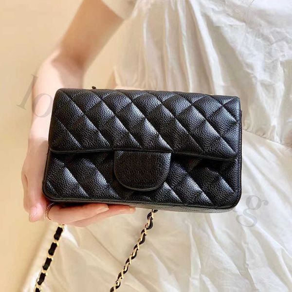 

designer flap bags caviar crossbody bag genuine leather chain bags 20cm handbag