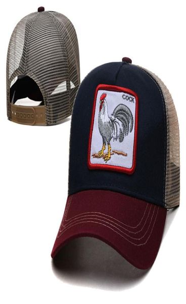 

2022 men039s fan039s cartoon adjustable hat black red color cock mesh golf visor  hats fashion hip hop mix color coc7959438, Blue;gray