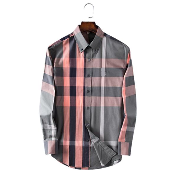 

men's casual shirts autumn long sleeve large size formal shirt plaid collar button up shirtmen's #001, White;black