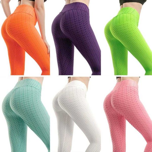 

butt lifting leggings women high waisted yogapants workout tummy sport, Black