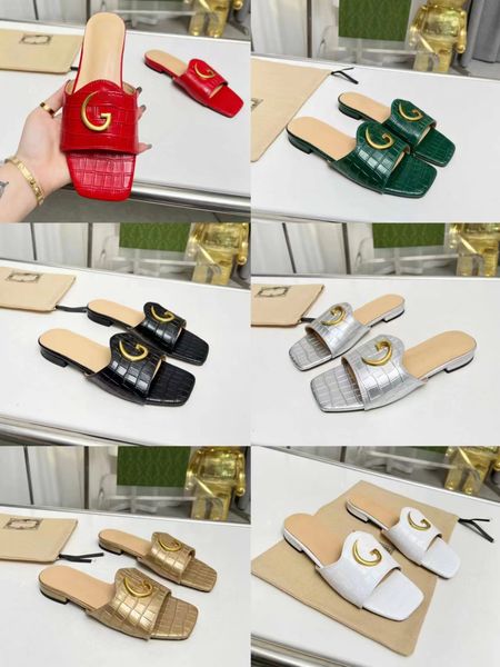 

2023 classic designer slippers women's sandals beach latest fashion casual premium box and dust bag 35-43, Black