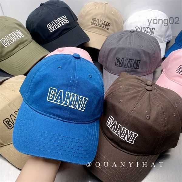 

ball caps hat female net red spring and autumn ganni letter baseball sun protection visor 230306 2wq2i, Blue;gray