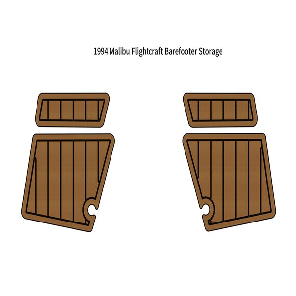 

1994 malibu flightcraft barefooter storage pad boat eva foam teak deck floor mat
