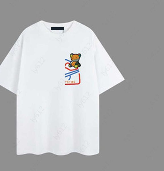

summer white designer mens shirts luxury tracksuit fashion colorful digital shoe printing pattern design embroidery applique scoop neck t sh, White;black