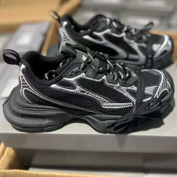 

mens designer shoes 3xl phantom sneaker track retro trainers women platform shoes casual shoes correct version 36-46 with box 443, Black