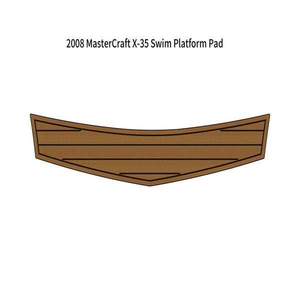 

2008 mastercraft x-35 swim platform pad boat eva faux foam teak deck floor mat