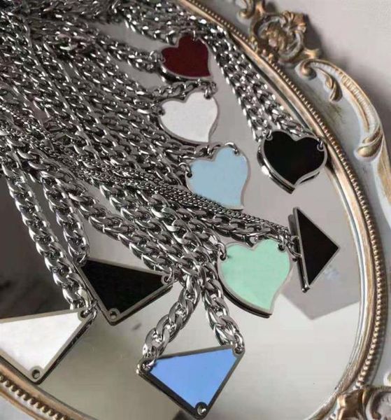 

2021 luxurys pendant necklaces fashion for man woman 48cm inverted triangle designers brand jewelry mens womens highly quality 19 2881048, Silver