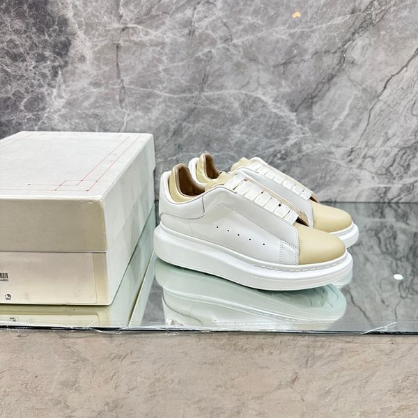 

2023 casual shoes women designer leather lace-up sneaker fashion lady flat running trainers 0513, Black