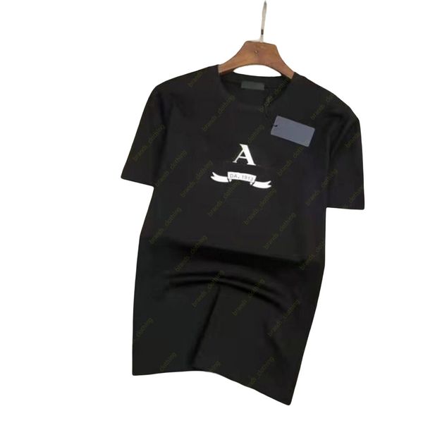 

men shirts designer mens shirt womens loose tees with letters print short sleeves luxury men t shirt size s-xxl, White;black