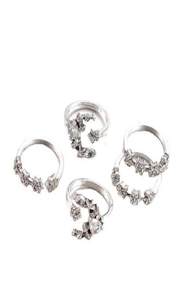 

moon shape digns set for women wholale wedding rings01233646455