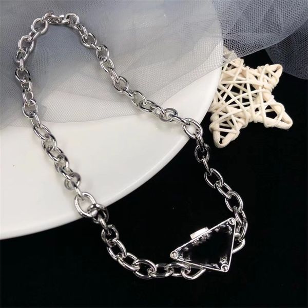 

welry designer fashion necklace luxury brand jewelry high-quality vintage titanium steel non-fading chain men's, Silver
