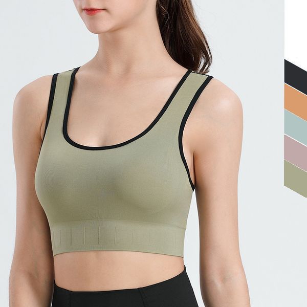 

ll women yoga i-back bra crop bodycon tank for sports bras girl high elasticity sport tank racerback vest running gym hy6042