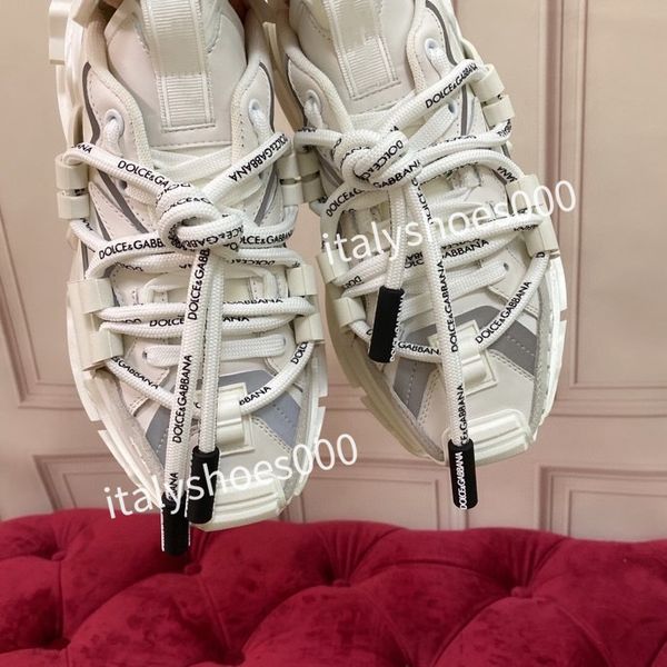 

2023designer mens sneaker leather embroidered stripes white shoe flat platform walking sports trainers, Black