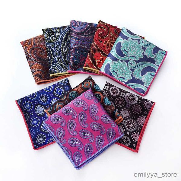 

2pcs handkerchiefs men hankerchief square upscale fashion handkerchief towel for accessories formal novelty geometric pocket towel, Blue;white