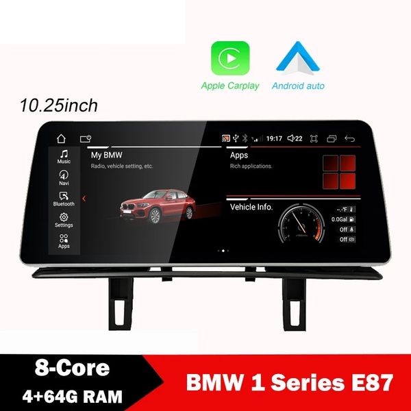 

car multimedia player gps navigation carplay android for bmw 1 series e87 e81 e82 e88 ccc/cic car stereo radio unit