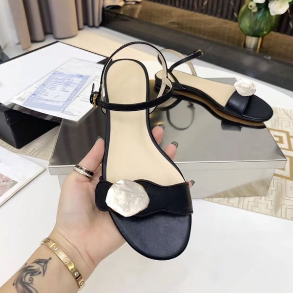 

designer summer fashion sandals women casual flat shoes comfortable walking girl beach shoes, Black