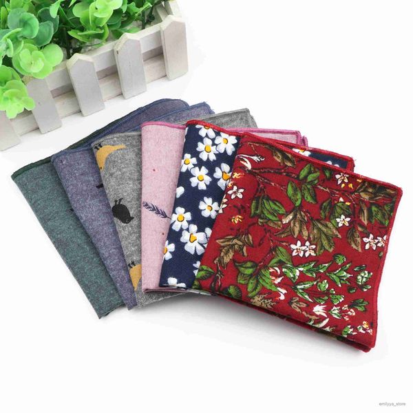 

2pcs handkerchiefs new style hankerchief cotton scarves cute bird feather hankies pink bule men's pocket square handkerchiefs flower, Blue;white